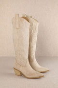 Classic Embroidered Pointed Toe Boot