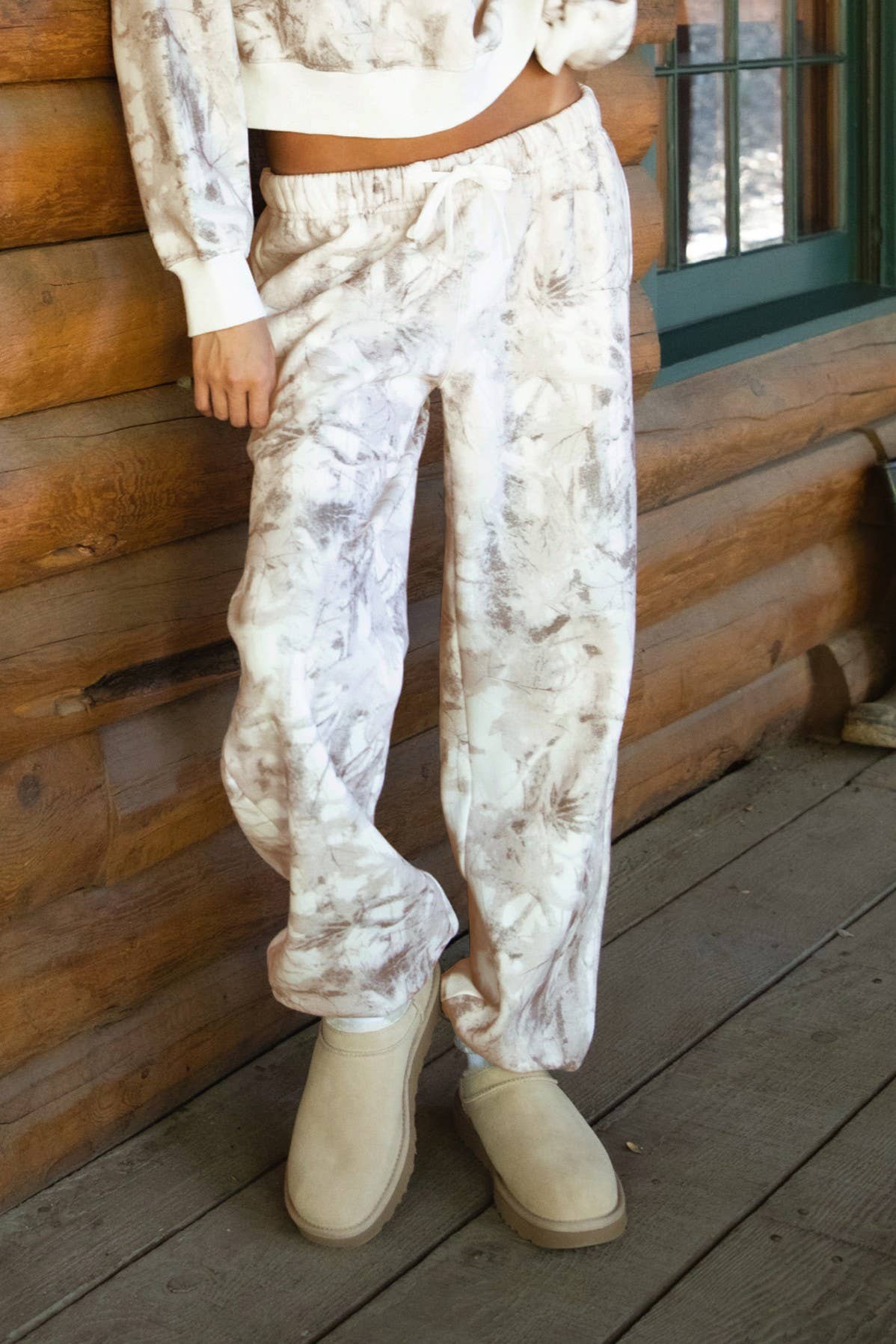 AVERY Light Woodland Camo Cloud Fleece Sweatpants Joggers