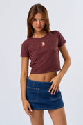 Baby Tee with Cowboy Boot Graphic